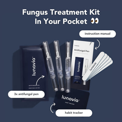 Lunavia Antifungal Pen – Cures Most Athlete’s Foot, Jock Itch, and Ringworm - 25% Undecylenic Acid with added Tea Tree, Jojoba, Clove Bud Oils & Aloe
